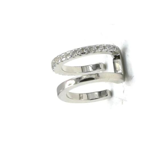 Ear Cuff 925 Sterling Silver SINGLE Non Pierced Adjustable Minimalist Earring - Picture 1 of 4